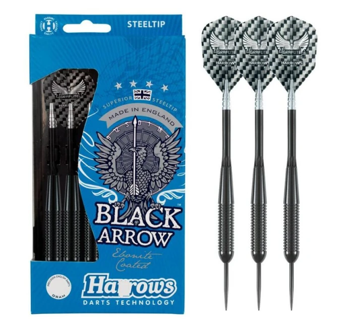 Šipky Hs Black Steeltip model 19914278 - Harrows Šipky Hs Black Steeltip model 19914278 - Harrows