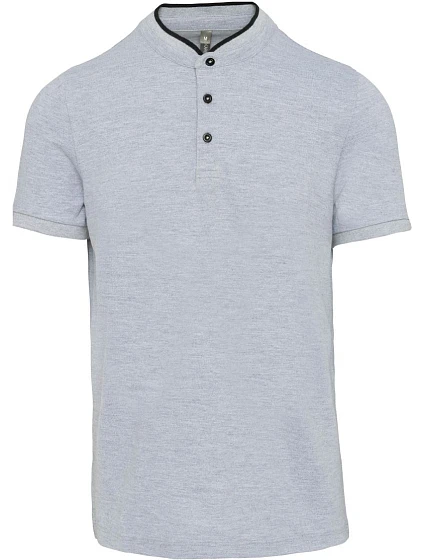 Kariban K 223 Pánské polo s mao límcem 20.K223 oxford grey/black Kariban K 223 Pánské polo s mao límcem 20.K223 oxford grey/black