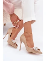 Lodičky s a krystaly Béžové model 21788279 - Boto Lodičky s a krystaly Béžové model 21788279 - Boto