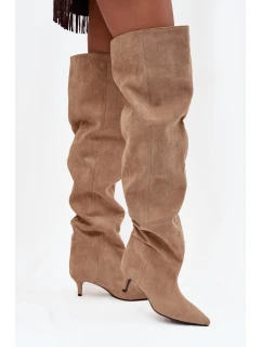 Kozačky na podpatku  model 219136 Step in style