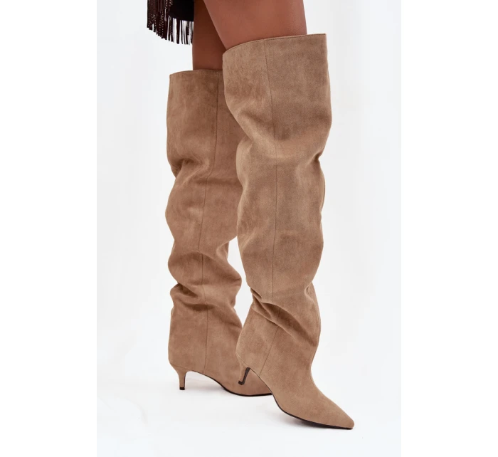 Kozačky na podpatku  model 219136 Step in style