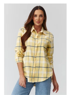 Košile s dlouhým rukávem  model 224090 Makadamia