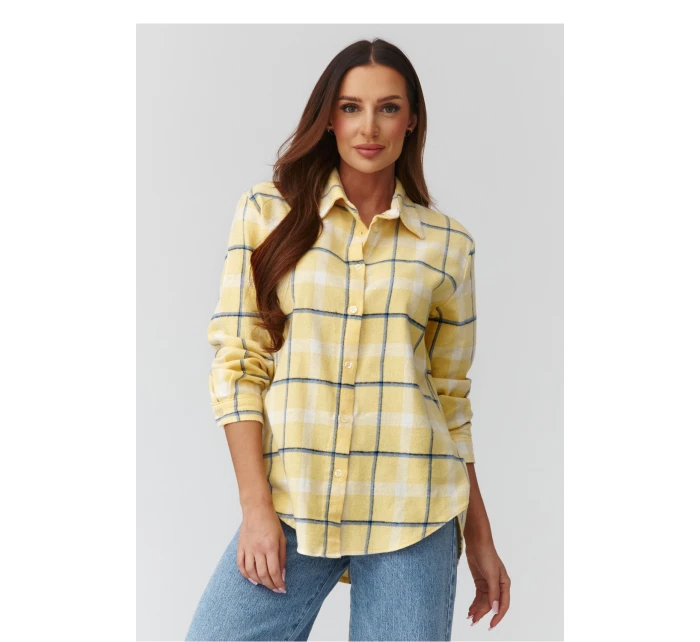 Košile s dlouhým rukávem  model 224090 Makadamia