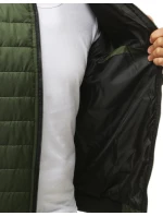 Pánská přechodná prošívaná zelená bunda model 21962513 - FashionStreet