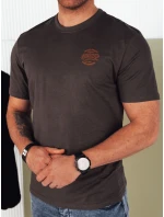 Pánské tmavě šedé tričko s potiskem Dstreet model 21973798 - FashionStreet