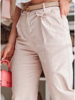 Dámské kalhoty s širokými nohavicemi MOBISKA růžová FashionStreet UY2620