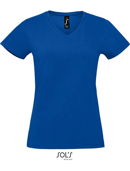 SOL'S Imperial V Women Dámské tričko do V z těžké bavlny 25.2941 royal blue