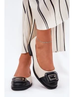 Kožené Baleríny S Dekorací D&A model 21691015 Béžové - S.Barski