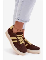 Dámské tenisky na platformě čokoládové model 21937670 - Boto