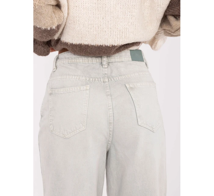 Kalhoty D80028BB62487A1 světle šedé