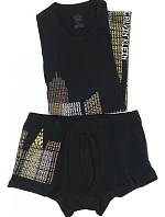 Pánský komplet M4106E-001 hnědá - Calvin Klein