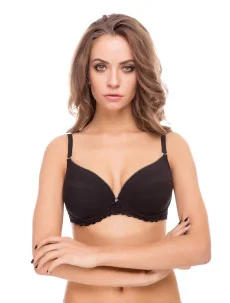 Balkonová podprsenka 3714 černá - Leilieve