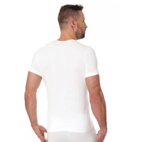 Pánské tričko model 18983157 white - Brubeck Pánské tričko model 18983157 white - Brubeck