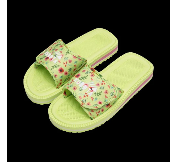 Kubota klopy na suchý zip vícebarevné květinově zelené K25SS-100-001-18-1