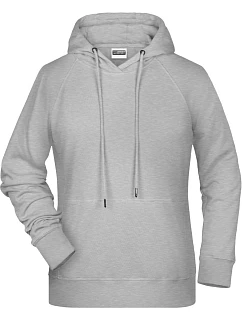 Daiber 8023 Dámská raglánová mikina s kapucí 02.8023 grey heather