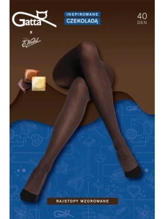 Gatta Tights 40 DEN barva:dark choco