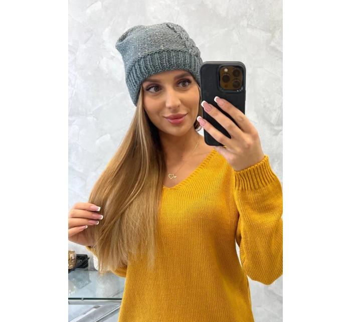 Dámská čepice Amira K359 tmavě šedá Dámská čepice Amira K359 tmavě šedá