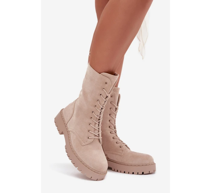 Dámské workery zateplené béžové Marvielle Dámské workery zateplené béžové Marvielle