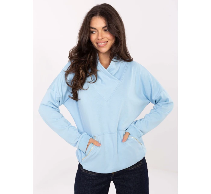 Bluza RV BL model 21334712 jasny niebieski - FPrice Bluza RV BL model 21334712 jasny niebieski - FPrice