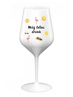 Personalizovaná nerozbitná sklenice s letním mixem