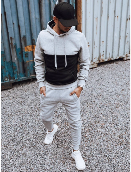 Pánská šedočerná tepláková souprava Dstreet AX0777