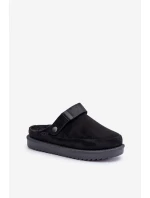 Zateplené dámské pantofle na platformě černé model 21680693 - Boto Zateplené dámské pantofle na platformě černé model 21680693 - Boto