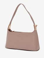 Kožená kabelka z eko kůže tmavě béžová Tielle