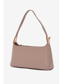 Kožená kabelka z eko kůže tmavě béžová Tielle