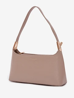 Kožená kabelka z eko kůže tmavě béžová model 22111564 - Flora&Co