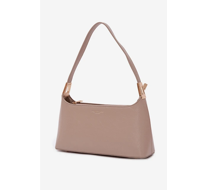 Kožená kabelka z eko kůže tmavě béžová Tielle