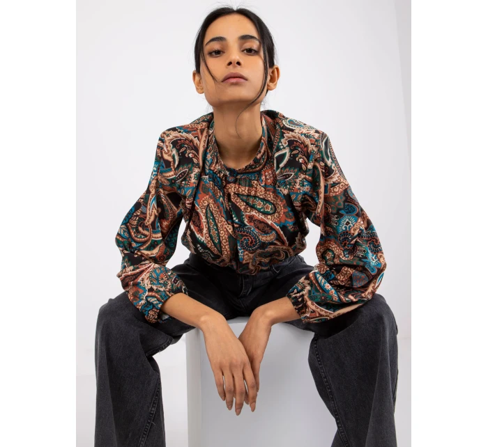 Halenka DHJ BZ 15170.39 černá a béžová