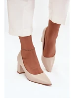 Lodičky na platformě LL-380P Ryvessa béžové - Seastar