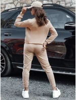 MILIAN tmavě béžová dámská tepláková souprava Dstreet model 21980523 - FashionStreet