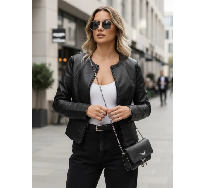 FashionStreet dámská černá bunda TY5565