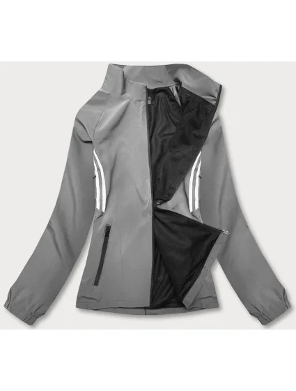 Tmavě šedá rozepínací dámská mikina (20315) Tmavě šedá rozepínací dámská mikina (20315)