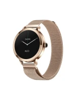 Dámské chytré hodinky VELTORI VT340-1 Zlatý náramek + růžový silikonový řemínek Dámské chytré hodinky VELTORI VT340-1 Zlatý náramek + růžový silikonový řemínek