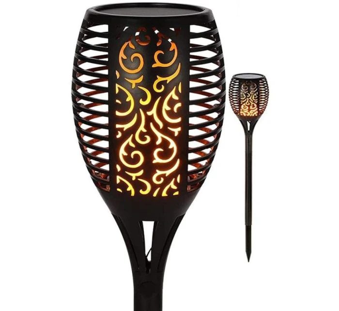 SOLÁRNÍ SVÍTILNA TANČÍCÍ PLAMENY 12X12X78CM 36 LED XXXL SOLÁRNÍ SVÍTILNA TANČÍCÍ PLAMENY 12X12X78CM 36 LED XXXL