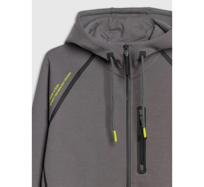 Pánská mikina s kapucí 4F 4FRAW25TSWSM2456-23S