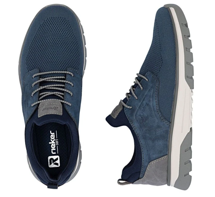 Pánské tmavě modré polobotky model 22021931 - Rieker