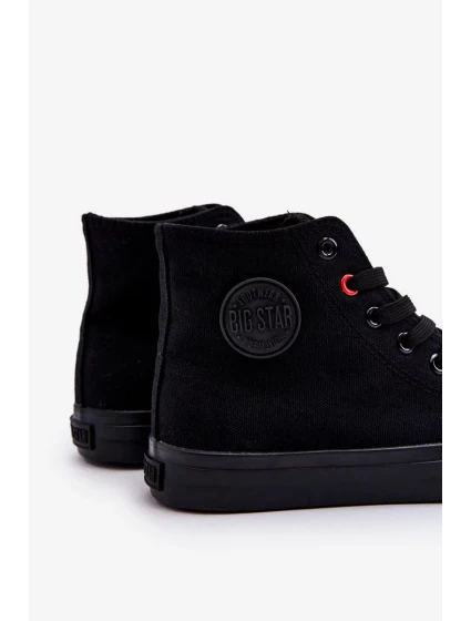 Dámské klasické vysoké tenisky Big Star T274033 Černé Dámské klasické vysoké tenisky Big Star T274033 Černé