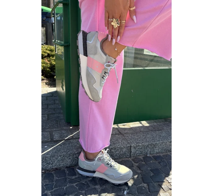 Dámské semišové tenisky Big Star HI-POLY SYSTEM – šedo-růžové Dámské semišové tenisky Big Star HI-POLY SYSTEM – šedo-růžové