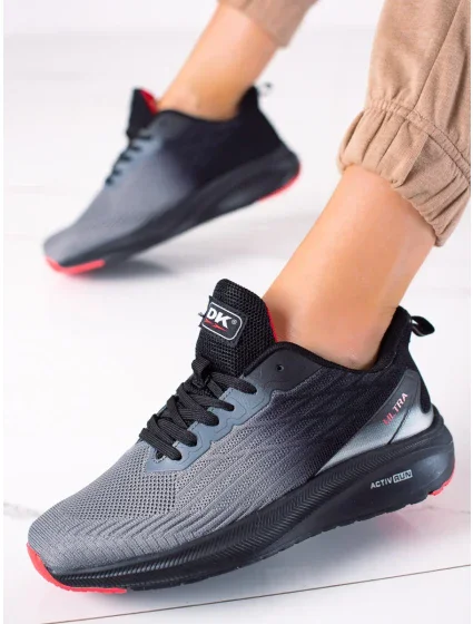 Designové  tenisky dámské šedo-stříbrné bez podpatku