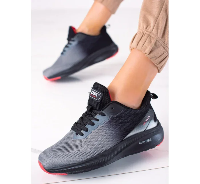 Designové  tenisky dámské šedo-stříbrné bez podpatku