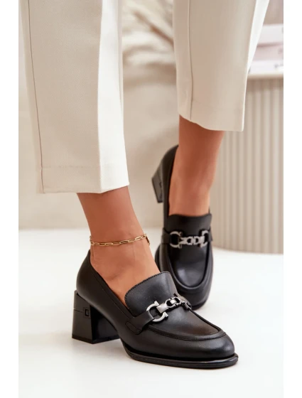 Polobotky na podpatku model 199318 Step in style Polobotky na podpatku model 199318 Step in style