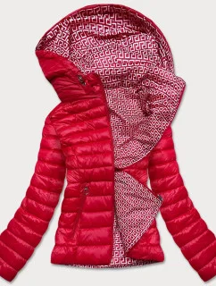 Červená oboustranná dámská prošívaná bunda model 16807314 - S'WEST