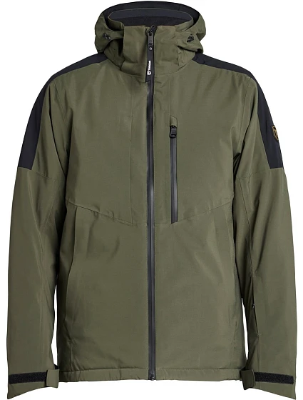 Tenson Core Ski Jacket Men Pánská lyžařská bunda s kapucí 84.7086 olive Tenson Core Ski Jacket Men Pánská lyžařská bunda s kapucí 84.7086 olive