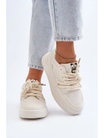 Dámské tenisky z ekokůže béžové Avanalis Dámské tenisky z ekokůže béžové Avanalis