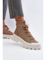 Dámské Nazouvací Botky Hnědé model 21651826 - Boto Dámské Nazouvací Botky Hnědé model 21651826 - Boto