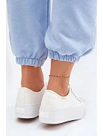 Dámské tenisky na platformě Lee Cooper LCW-26-31-4369 Bílé