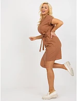 Šaty LK SK 508613.51P světle hnědé